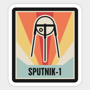 Sputnik-1 | Vintage Style Space Race Design Sticker